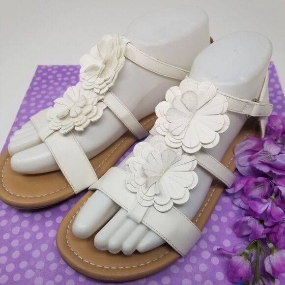 AMERICAN EAGLE WHITE SANDALS. SIZE 5. - Picture 1 of 16